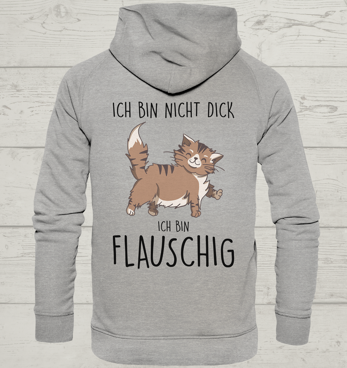Flauschig - Rückendruck - Unisex Hoodie