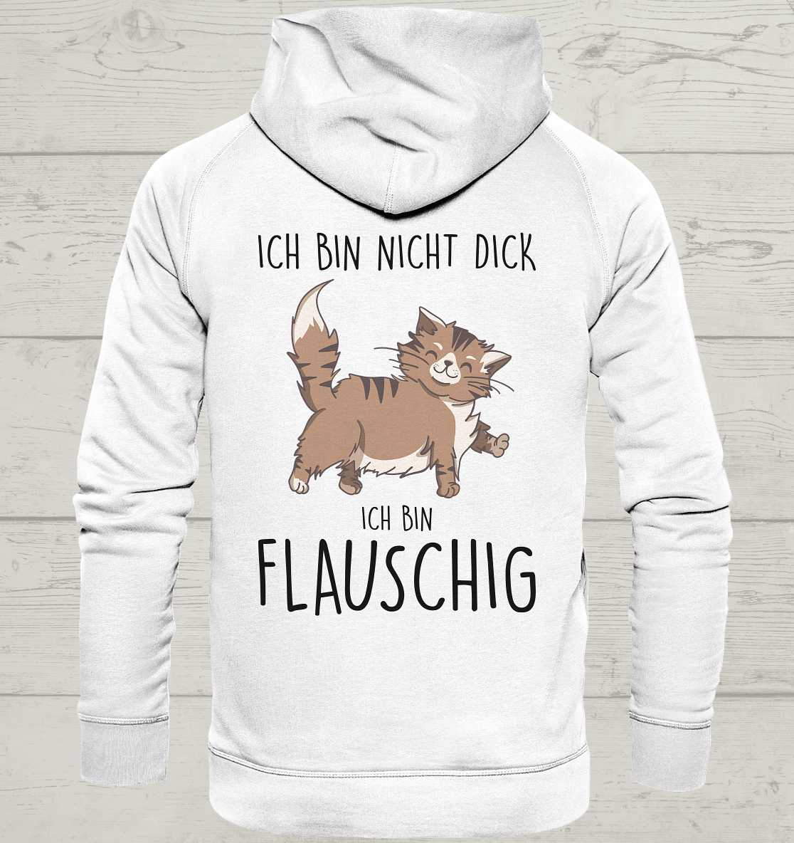 Flauschig - Rückendruck - Unisex Hoodie
