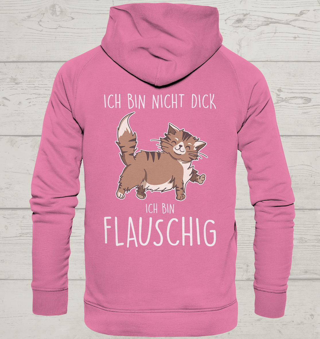Flauschig - Rückendruck - Unisex Hoodie