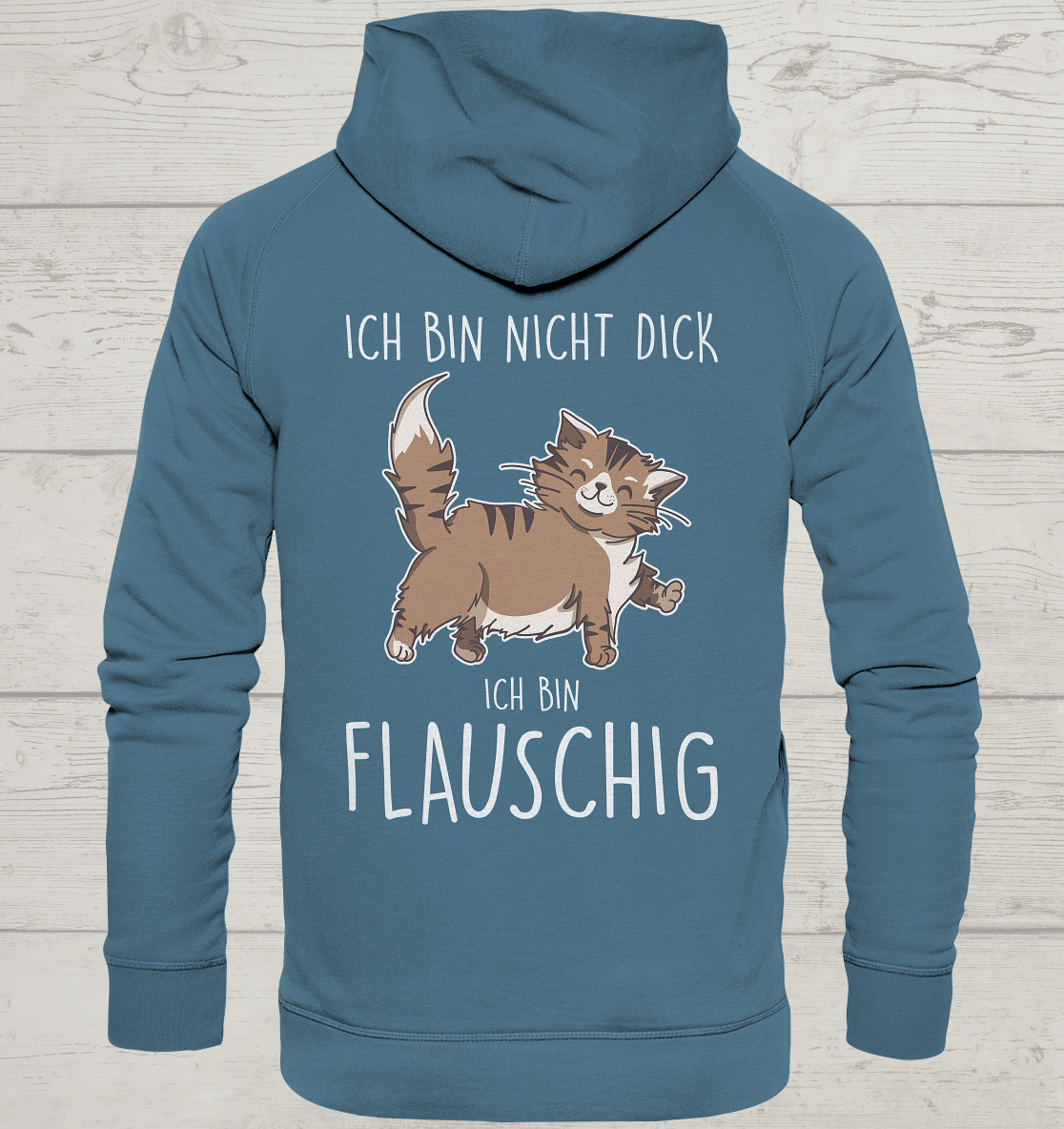 Flauschig - Rückendruck - Unisex Hoodie