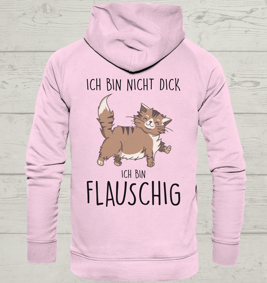 Flauschig - Rückendruck - Unisex Hoodie