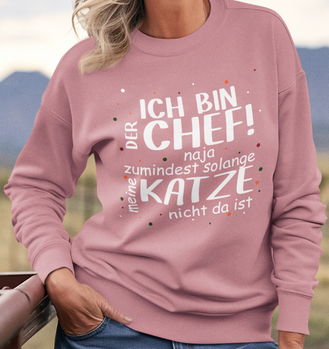 Ich bin der Chef - Unisex Bio Sweatshirt