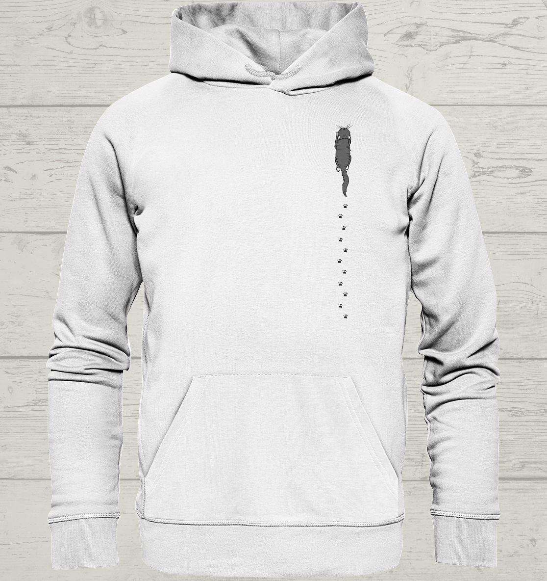 Katzenpfoten Spur - Unisex Hoodie