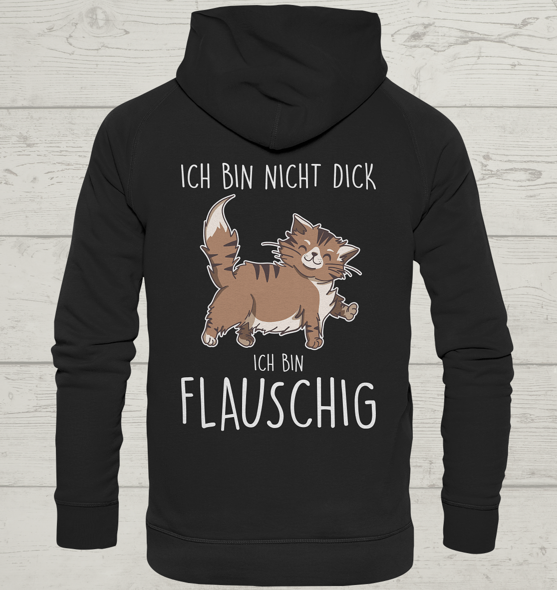 Flauschig - Rückendruck - Unisex Hoodie