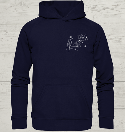 Pfoten Berührung - Brusttasche - Unisex Hoodie