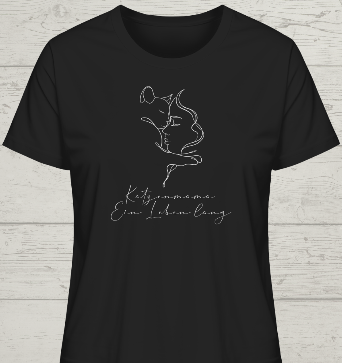 Katzenmama ein Leben lang - Bio Damen T-Shirt