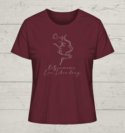 Katzenmama ein Leben lang - Bio Damen T-Shirt