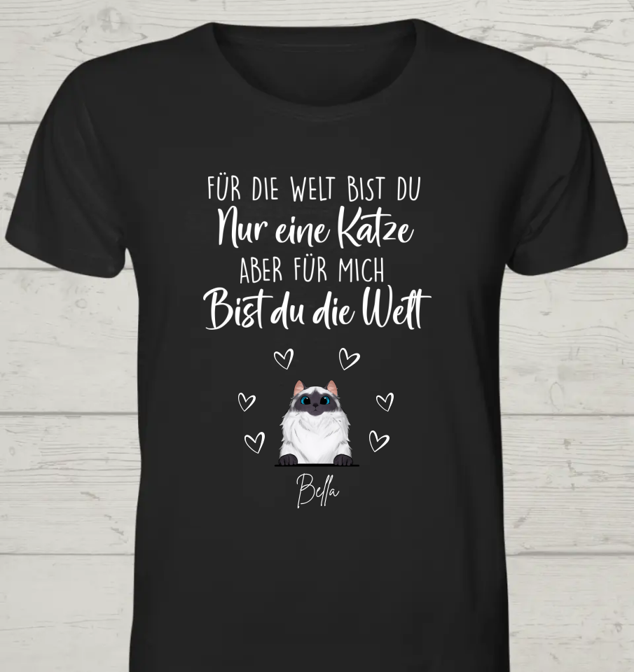 Für die Welt - Personalisierbares Unisex Bio T-Shirt