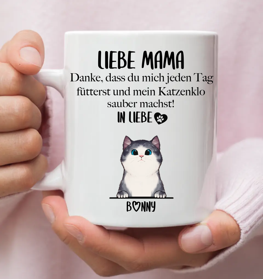 Liebe Mama - Personalisierbare Tasse