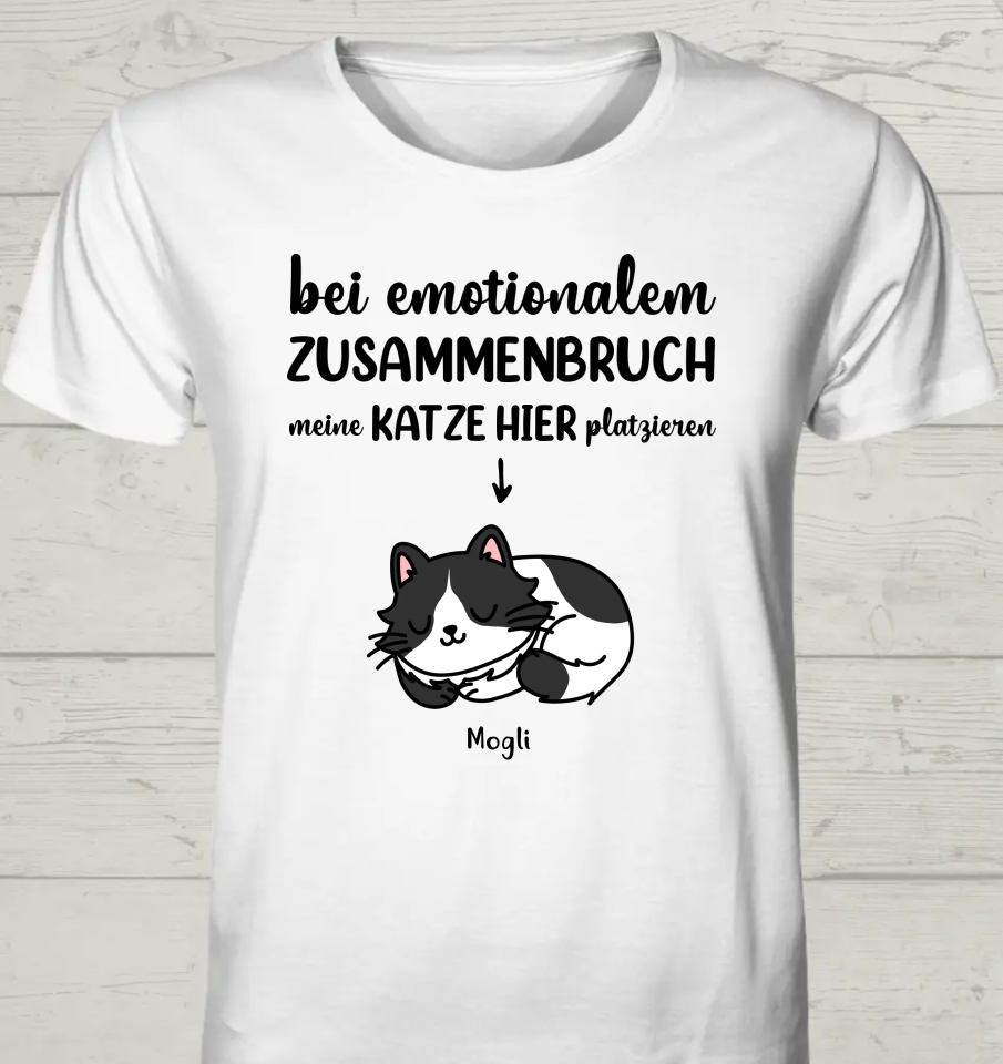 Bei emotionalem Zusammenbruch - Personalisierbares Unisex Bio T-Shirt