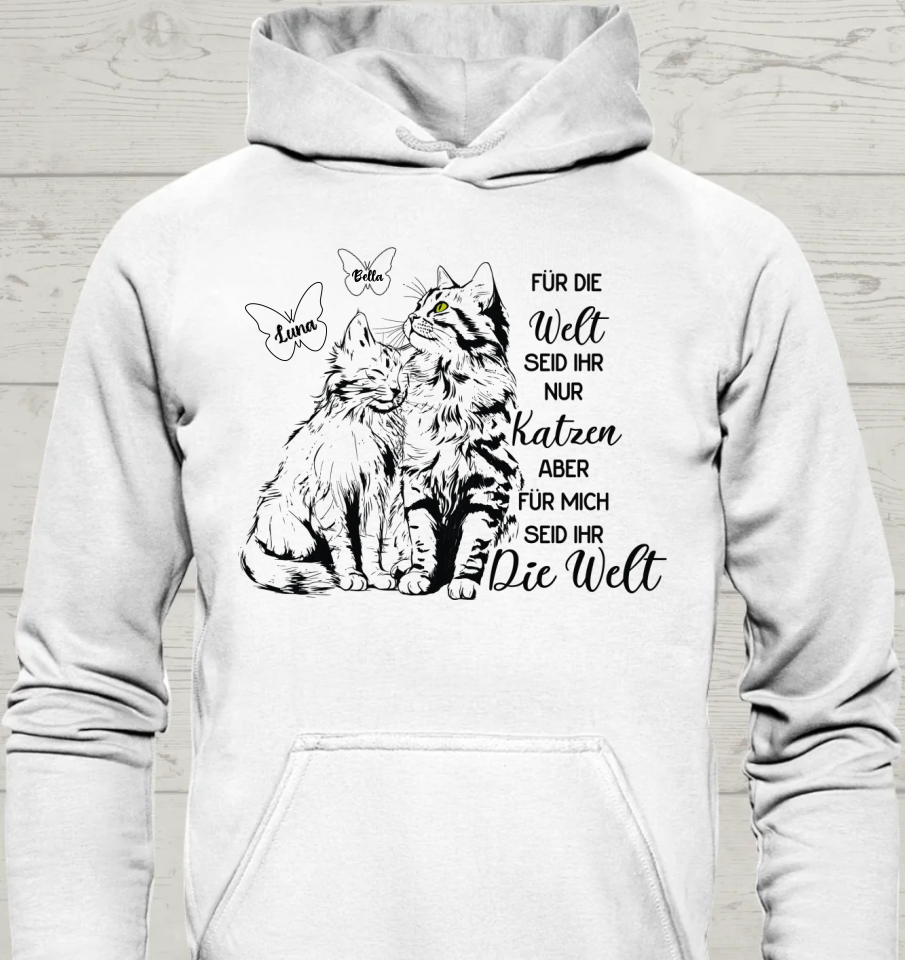 Für die Welt - Personalisierbarer Unisex Hoodie