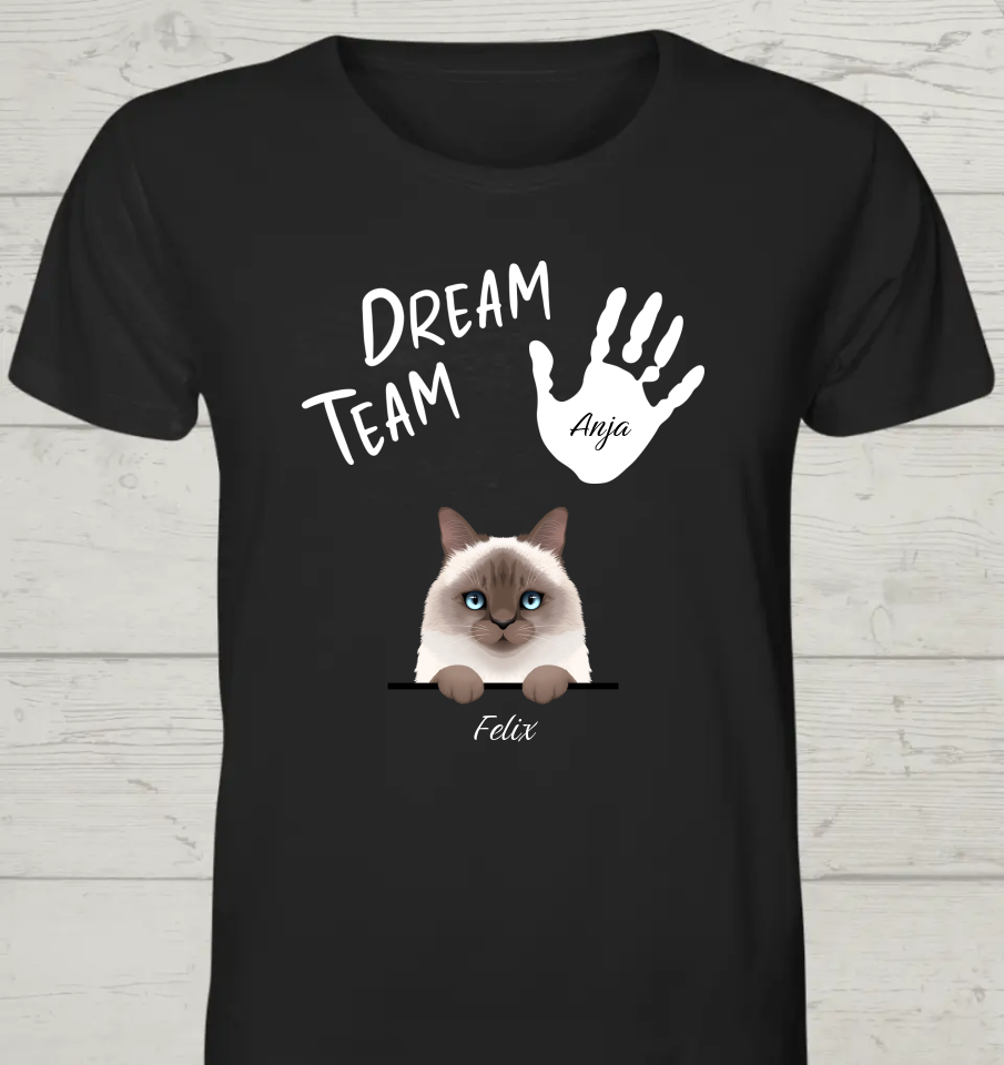 Dream Team - Personalisierbares Unisex Bio T-Shirt