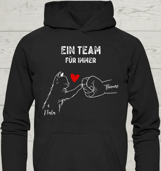 Ein Team für immer - Personalisierbarer Unisex Hoodie