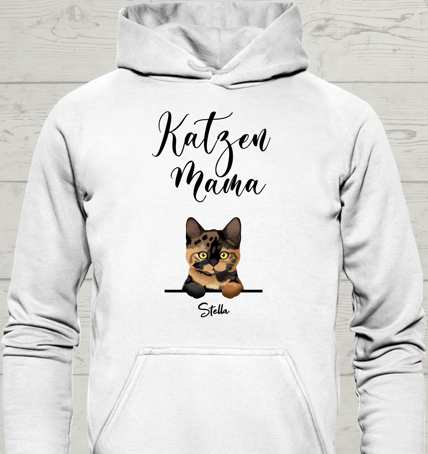 Katzen Mama - Personalisierbarer Unisex Hoodie