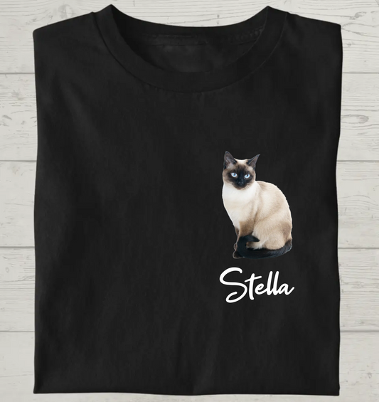 Katzen Foto - Personalisierbares Unisex Bio T-Shirt