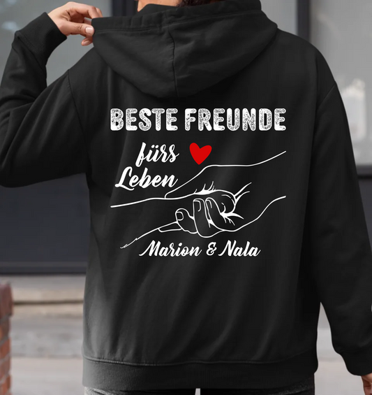 Beste - Rückendruck - Personalisierbarer Unisex Hoodie