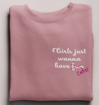 Girls just wanna - Brusttasche - Unisex Bio Sweatshirt