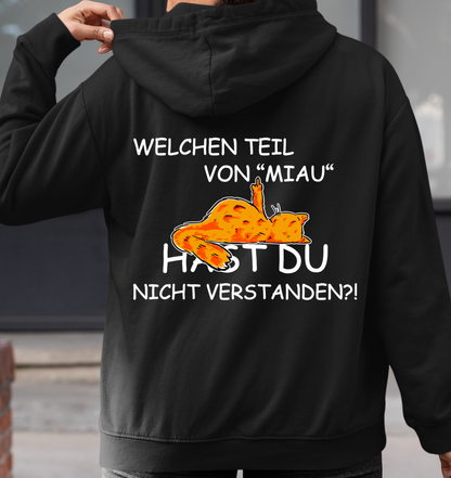 Miau - Rückendruck - Unisex Hoodie