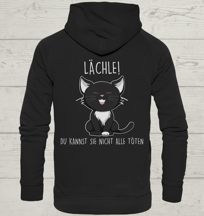 Lächle - Rückendruck - Unisex Hoodie