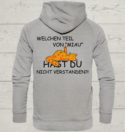 Miau - Rückendruck - Unisex Hoodie