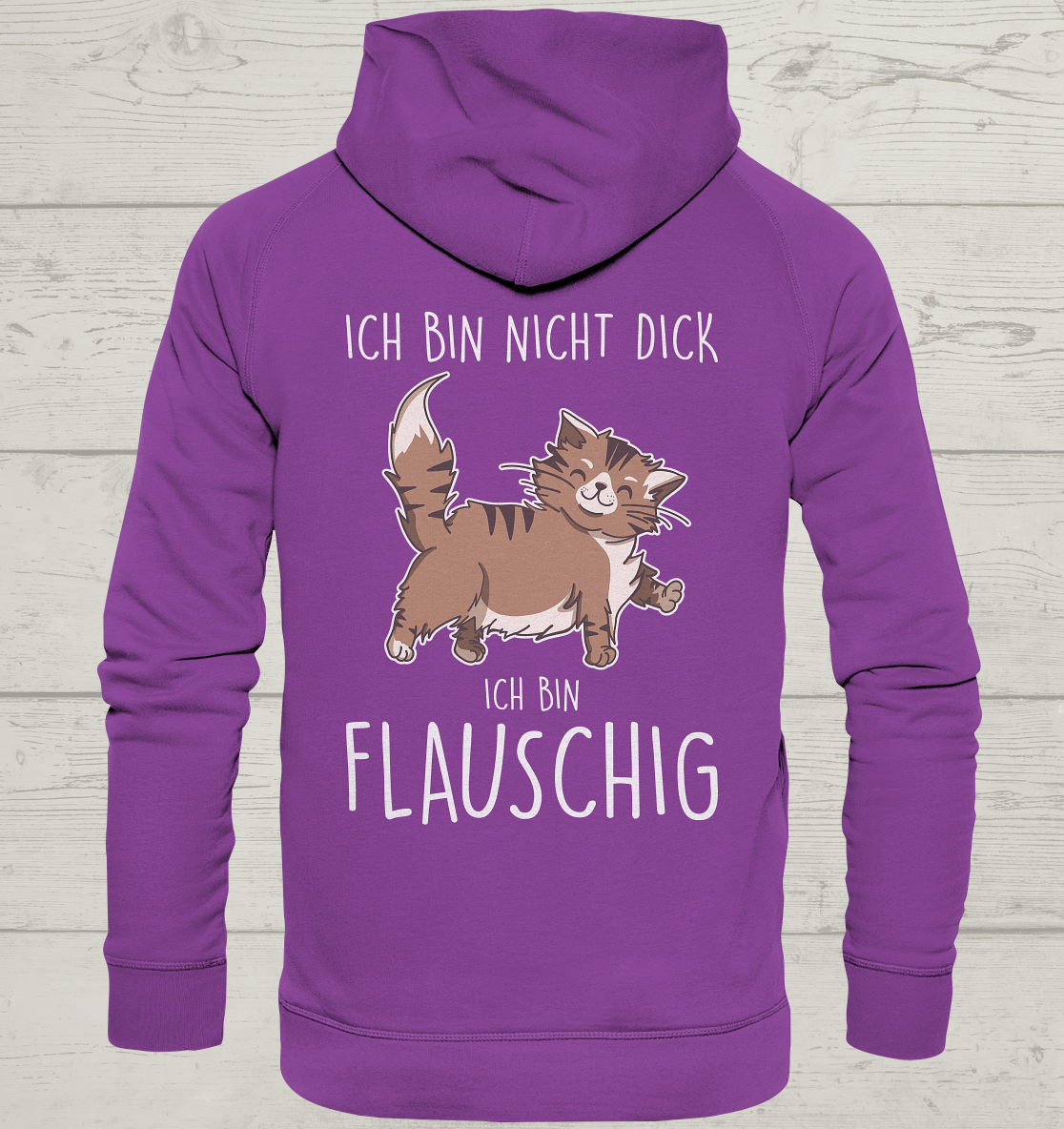 Flauschig - Rückendruck - Unisex Hoodie
