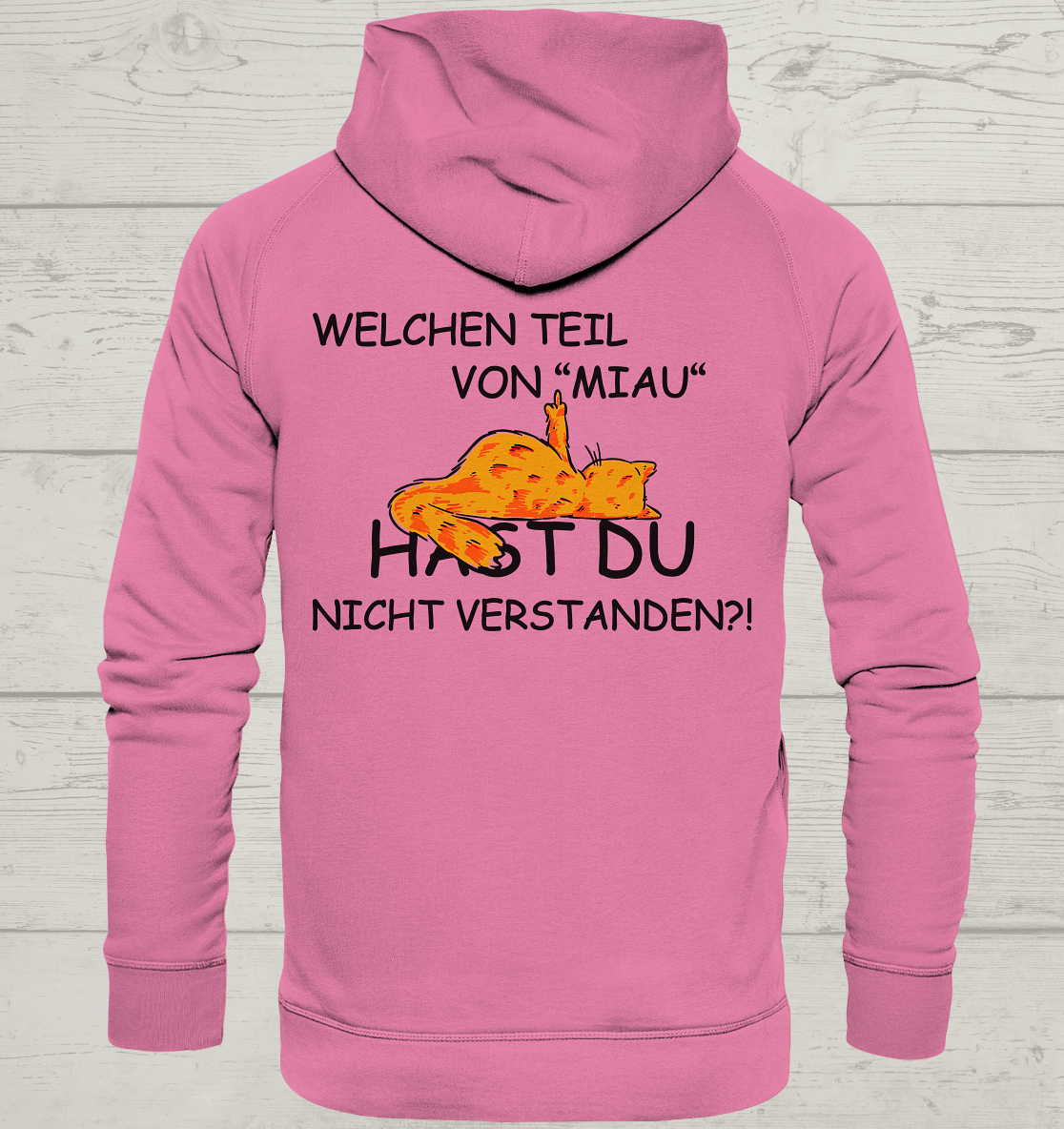 Miau - Rückendruck - Unisex Hoodie