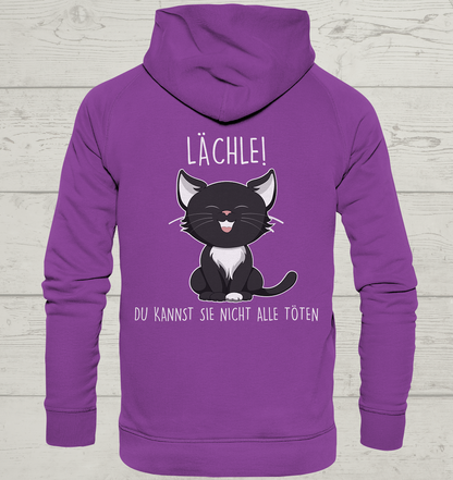 Lächle - Rückendruck - Unisex Hoodie