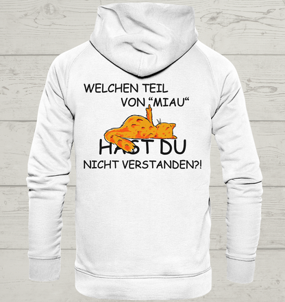 Miau - Rückendruck - Unisex Hoodie