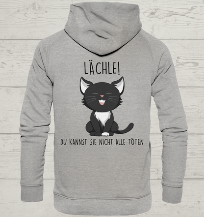 Lächle - Rückendruck - Unisex Hoodie