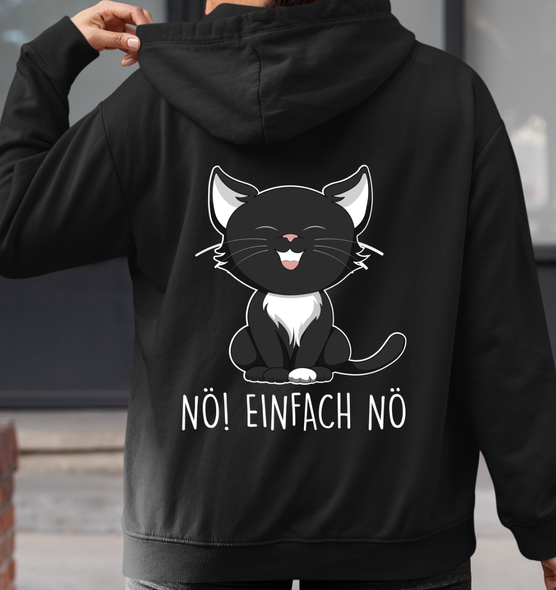 Nö Einfach Nö - Rückendruck - Unisex Hoodie