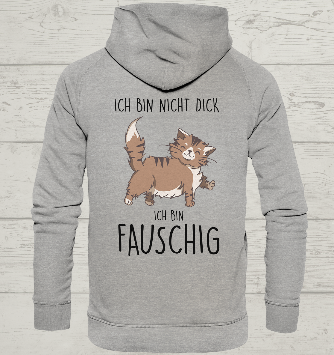 Flauschig - Rückendruck - Unisex Hoodie