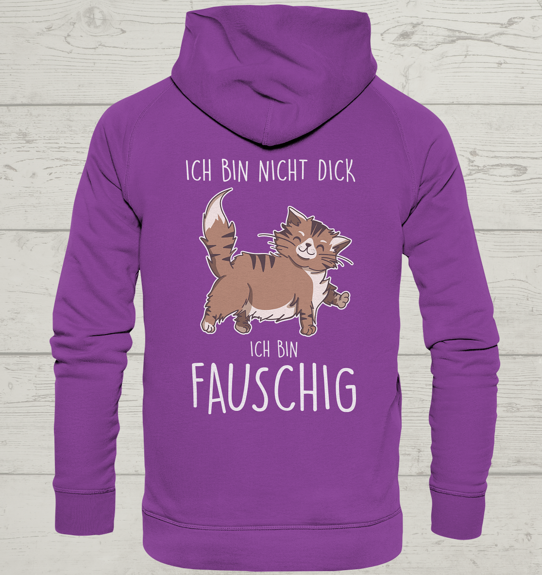 Flauschig - Rückendruck - Unisex Hoodie