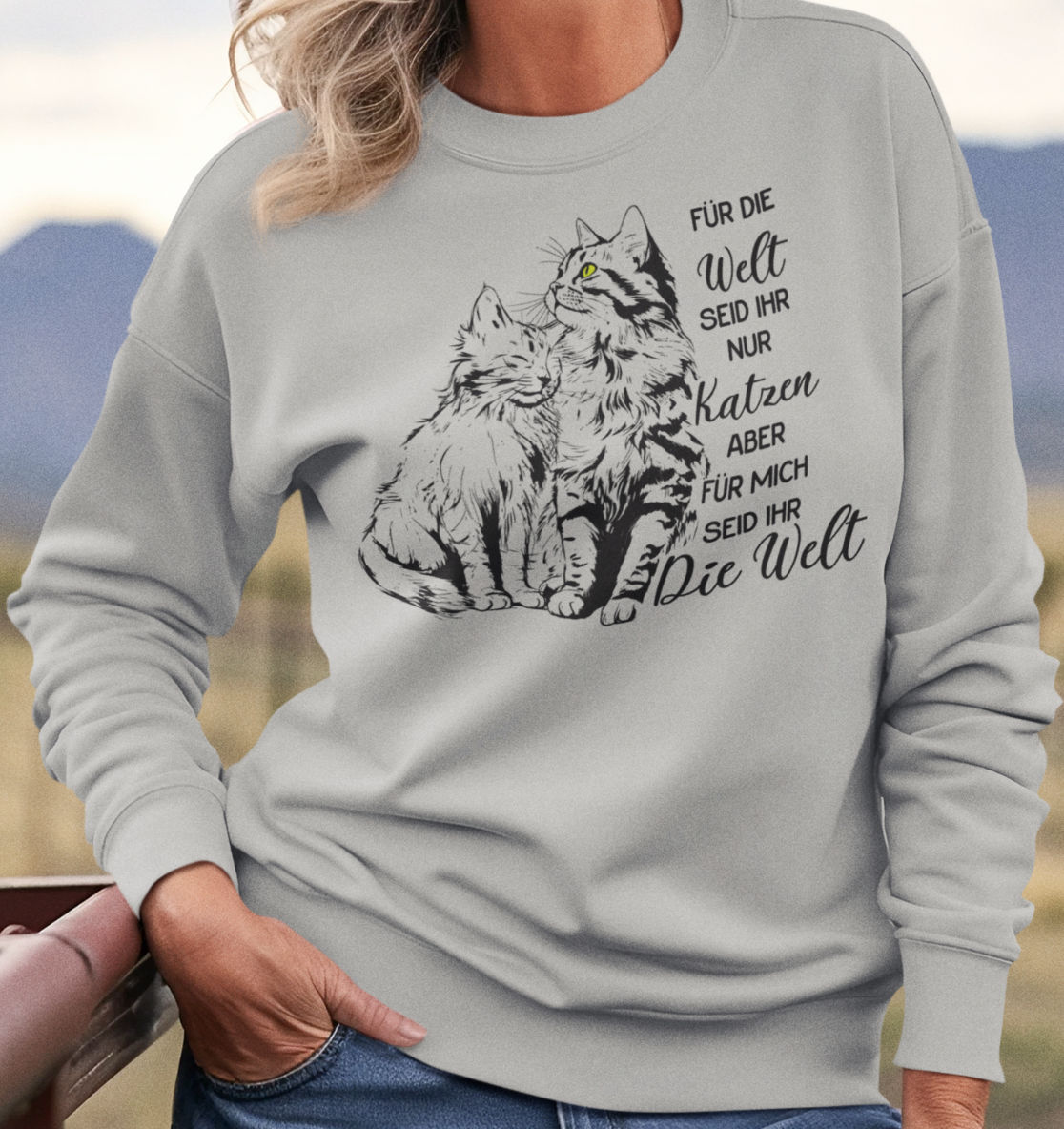 Die Welt - Unisex Bio Sweatshirt