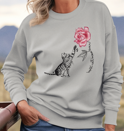 Best cat mom ever - Unisex Bio Sweatshirt