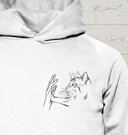 Pfoten Berührung - Brusttasche - Unisex Hoodie