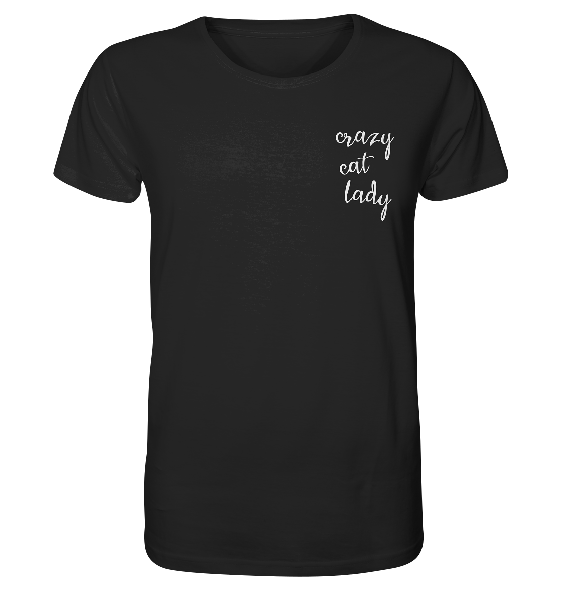 Crazy Cat Lady - Brusttasche - Unisex Bio T-Shirt