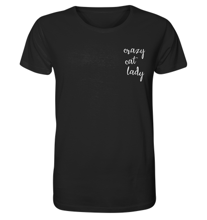 Crazy Cat Lady - Brusttasche - Unisex Bio T-Shirt