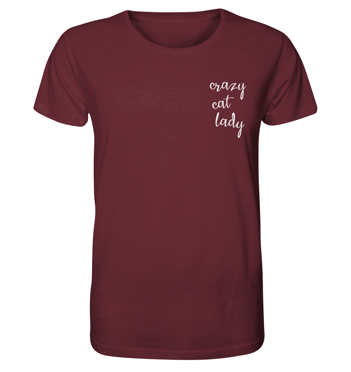 Crazy Cat Lady - Brusttasche - Unisex Bio T-Shirt