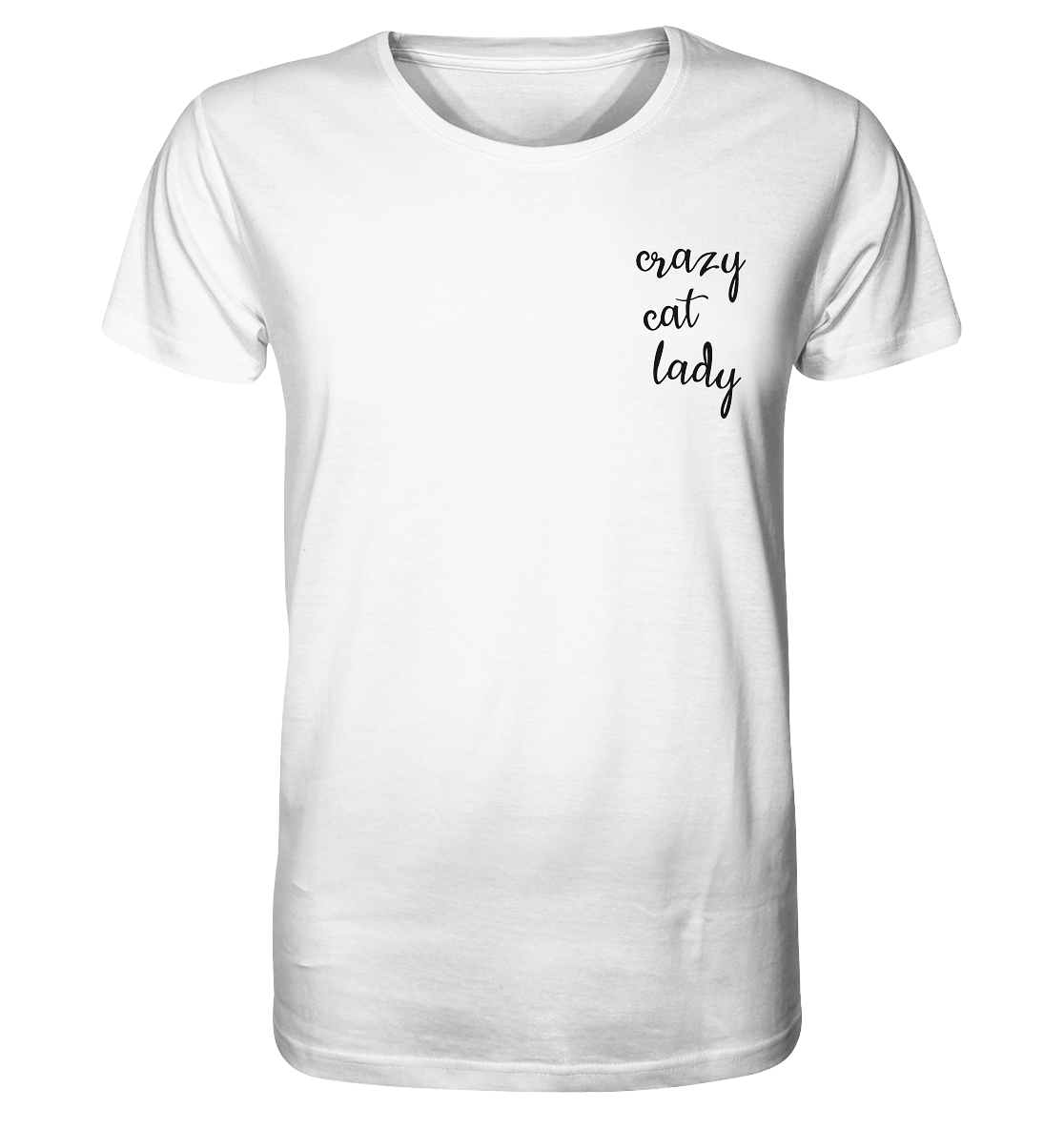 Crazy Cat Lady - Brusttasche - Unisex Bio T-Shirt