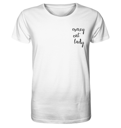 Crazy Cat Lady - Brusttasche - Unisex Bio T-Shirt